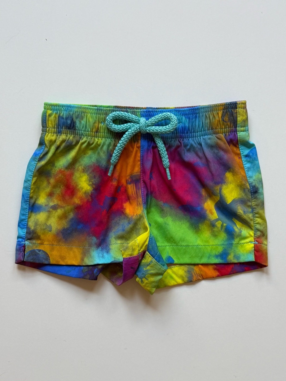 Vilebrequin Baby Boy Bambi Bleu Batik Holi Party Swim Shorts - Size 12M